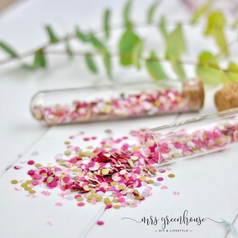 DIY Konfetti-Geschenkanhänger zum Geburtstag