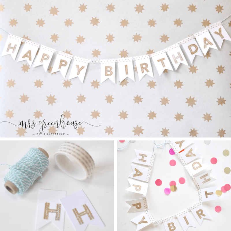Geburtstagsgirlande Selbermachen