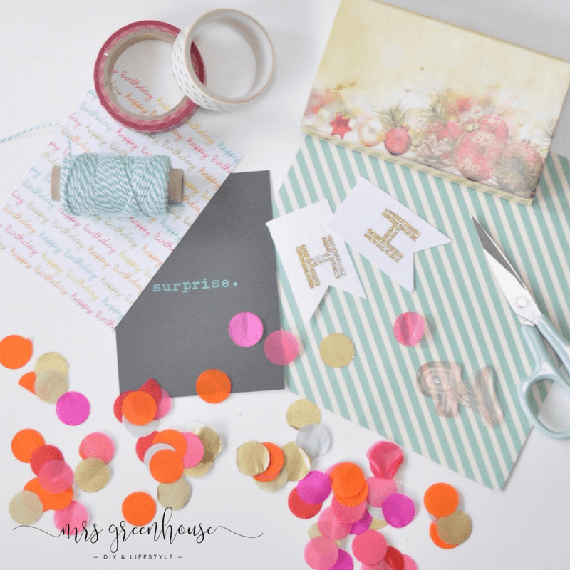 Material für eine Surprise box