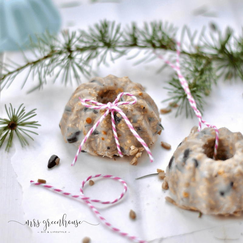 Küchlein für die Gartenvögel - selbstgemachtes Vogelfutter