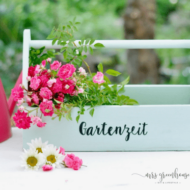 Garten DIY - beschriftete Gartenbox selber machen