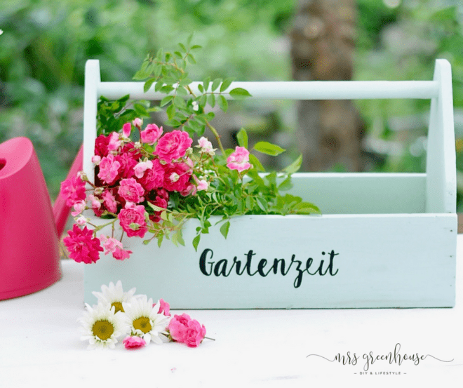 Garten DIY - beschriftete Gartenbox selber machen