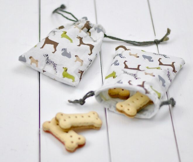 DIY für einen kleinen Leckerliebeutel für den Hund