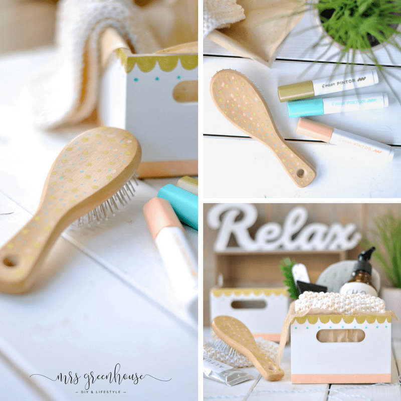 Eine Holzbox verzieren