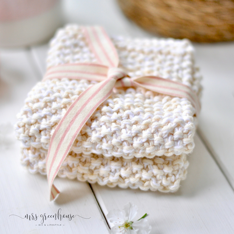 Gestrickte Waschtücher - ein DIY zum Muttertag