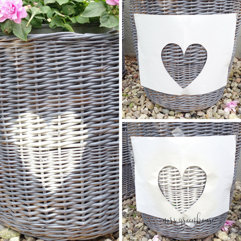 Weidenkörbe im Shabby Look