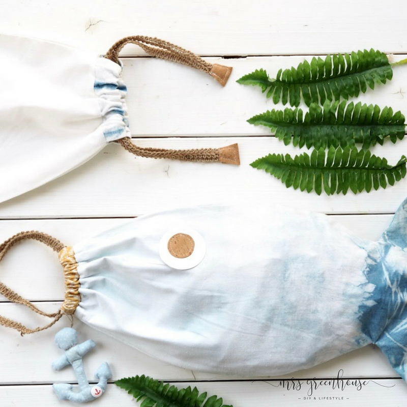 DIY Fisch-Wäschebeutel für die Sommerferien