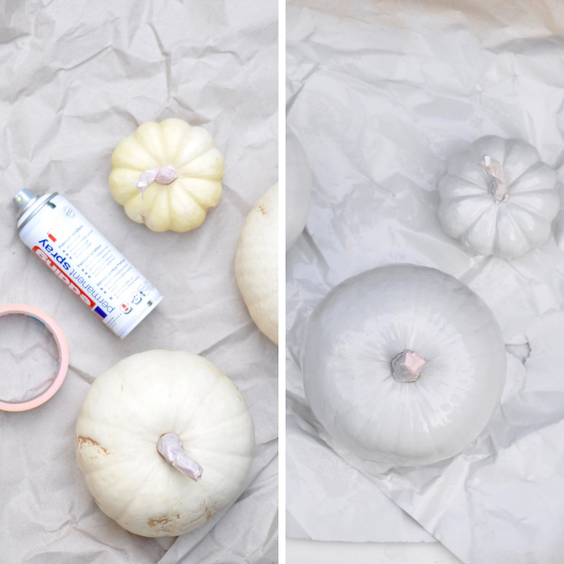 Kürbis-DIY mit Spitzenmuster