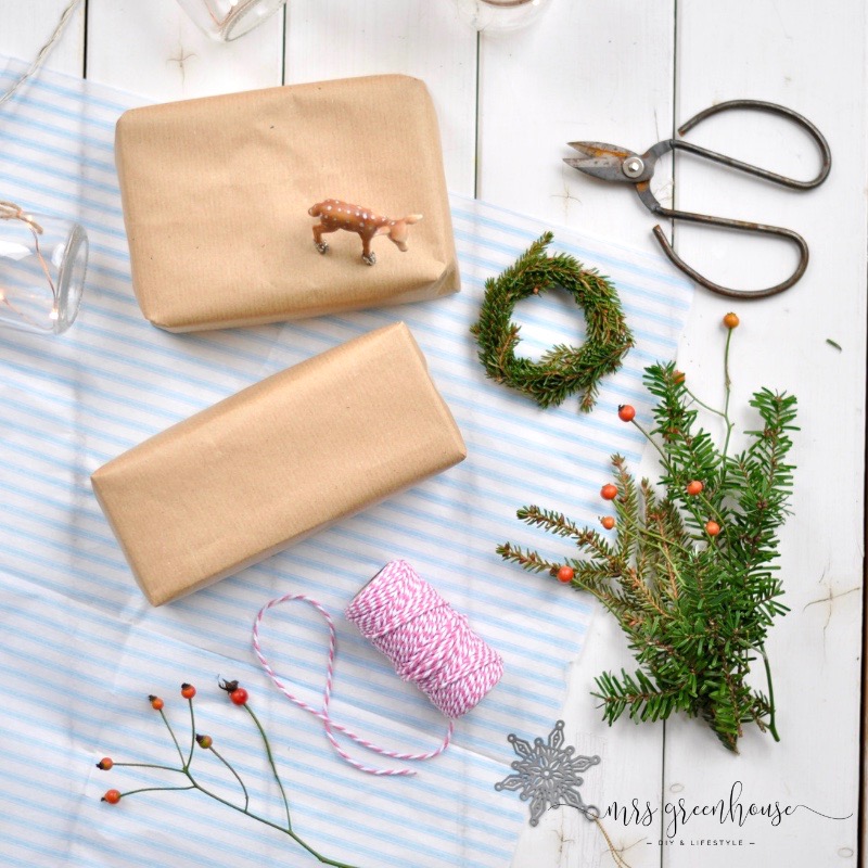 Weihachtliche Geschenkverpackung