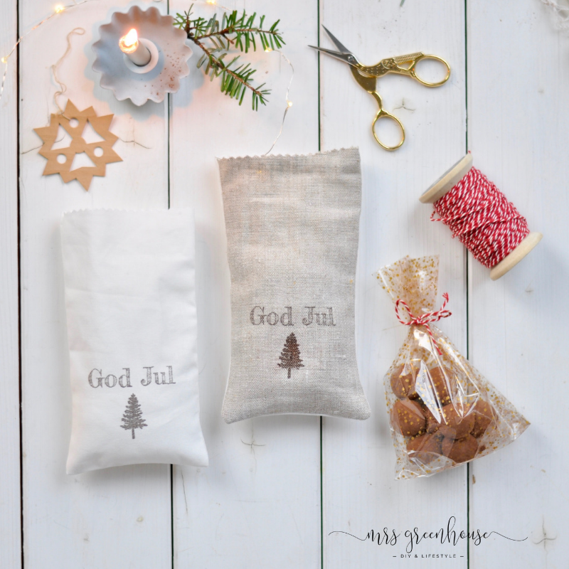 Leinensäckchen für Marzipankartoffeln