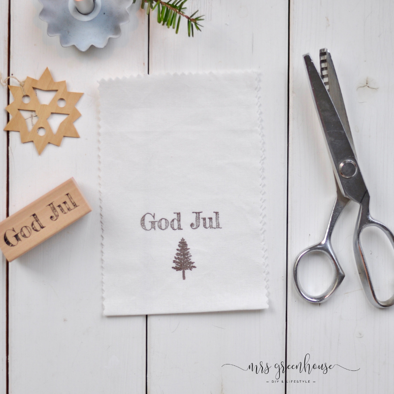 Leinensäckchen für Marzipankartoffeln