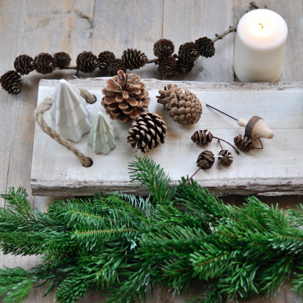 Waldweihnachten Tischdekoration