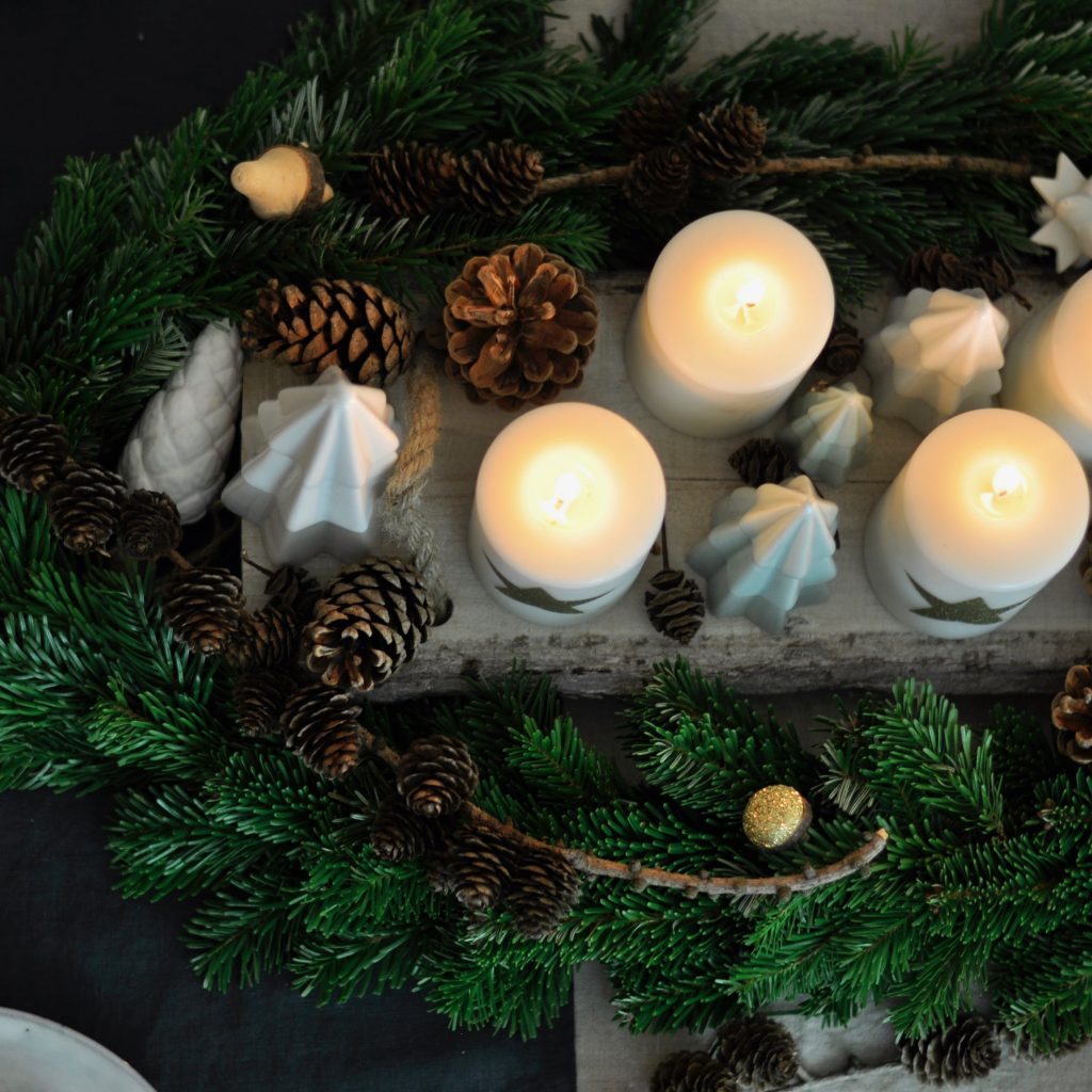 Waldweihnachten Tischdekoration