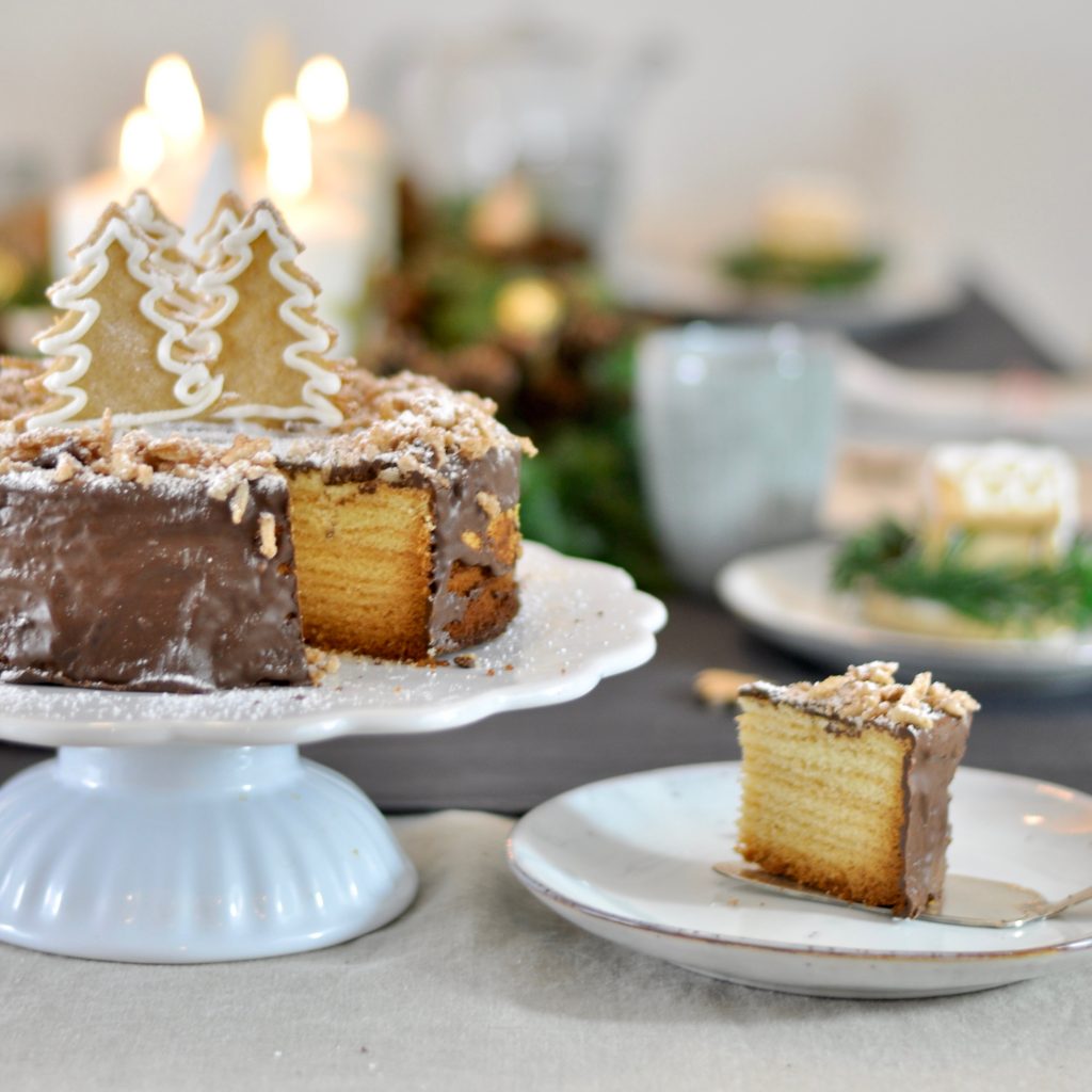 Waldweihnachtliche Tischdekoration