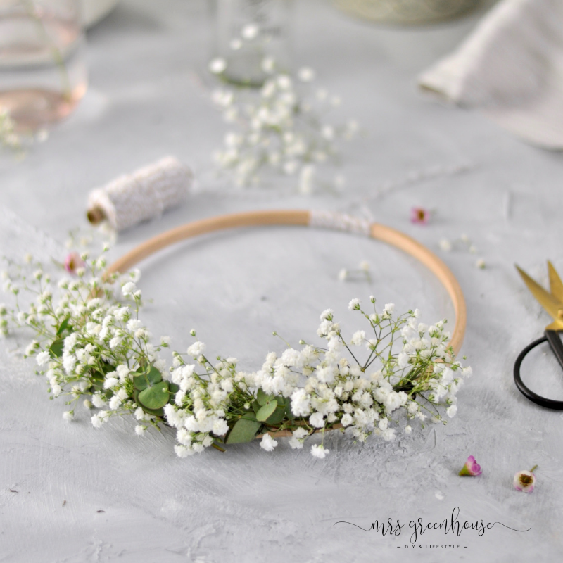 Blütenkranz mit Schleierkraut