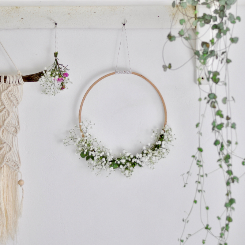 Blütenkranz mit Schleierkraut