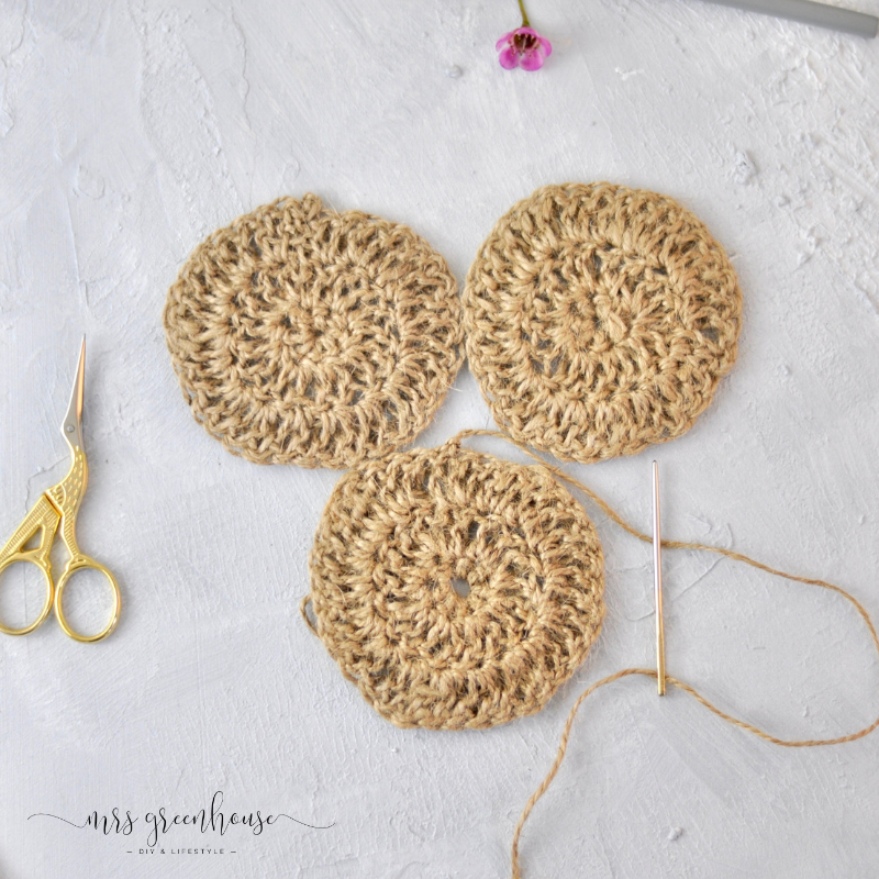 Tischset aus Paketschnur häkeln