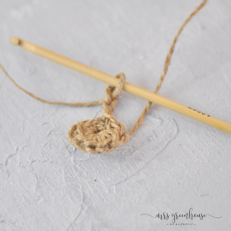 Tischset aus Paketschnur häkeln