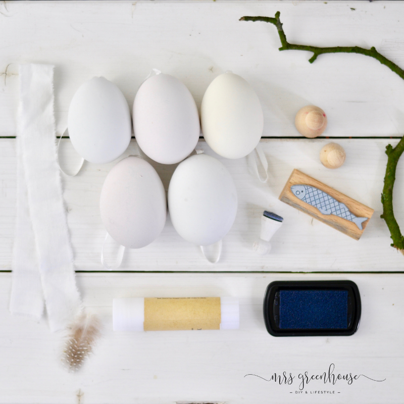 bestempelte Ostereier