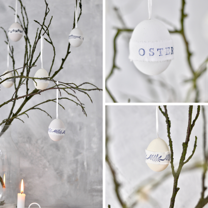 bestempelte Ostereier