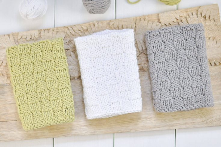 Spültücher im Flechtmuster