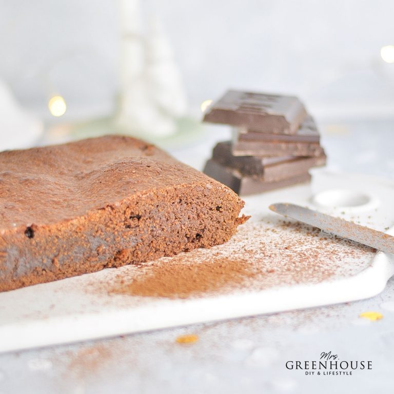 Schokoladen Brownies Rezept und DIY Cake Topper