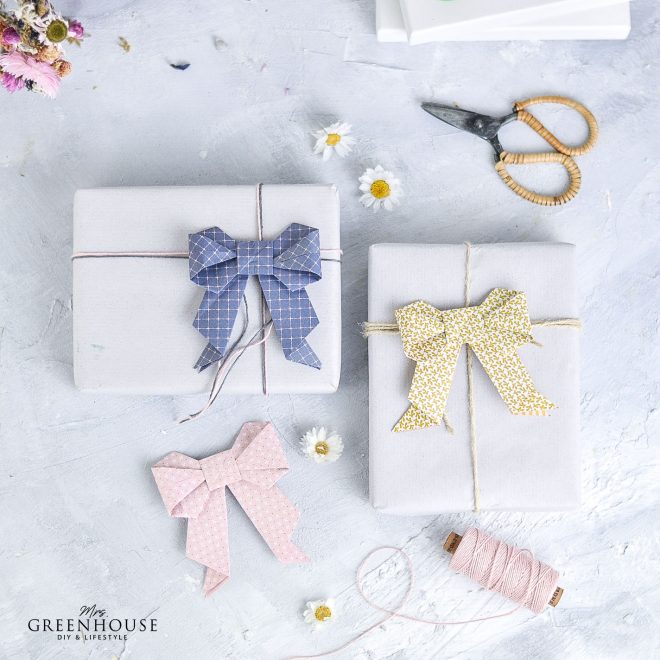 Origamischleifen Anleitung mrsgreenhouse