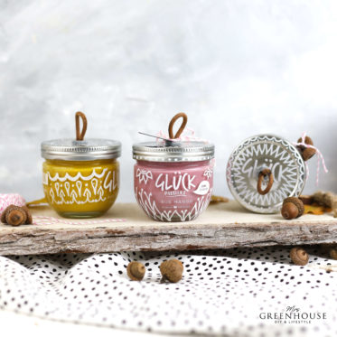 Marmeladeglas verzieren