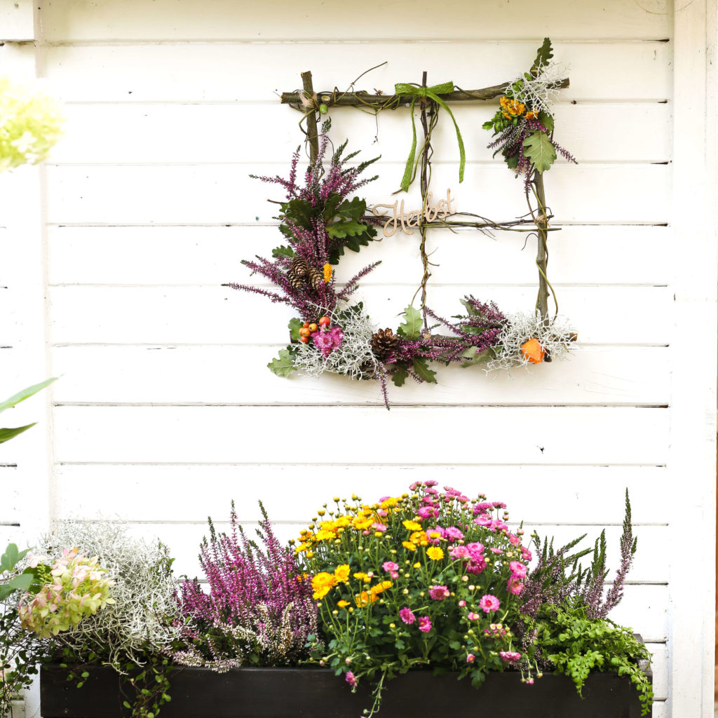 Blumen Fensterrahmen Deko