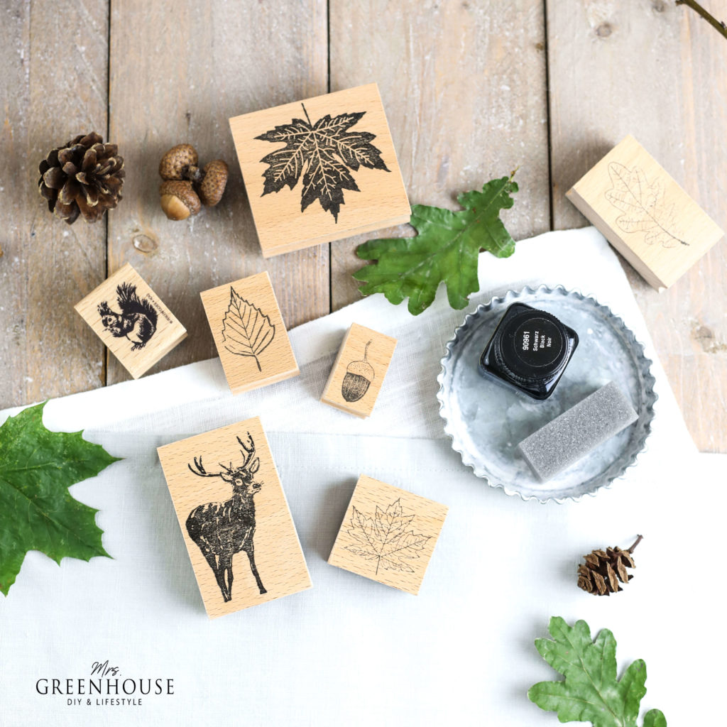 Stoff mit Stempeln verzieren