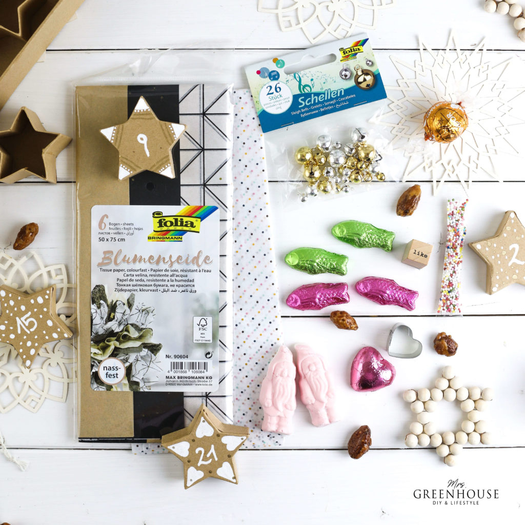 Füllung für Adventskalender 