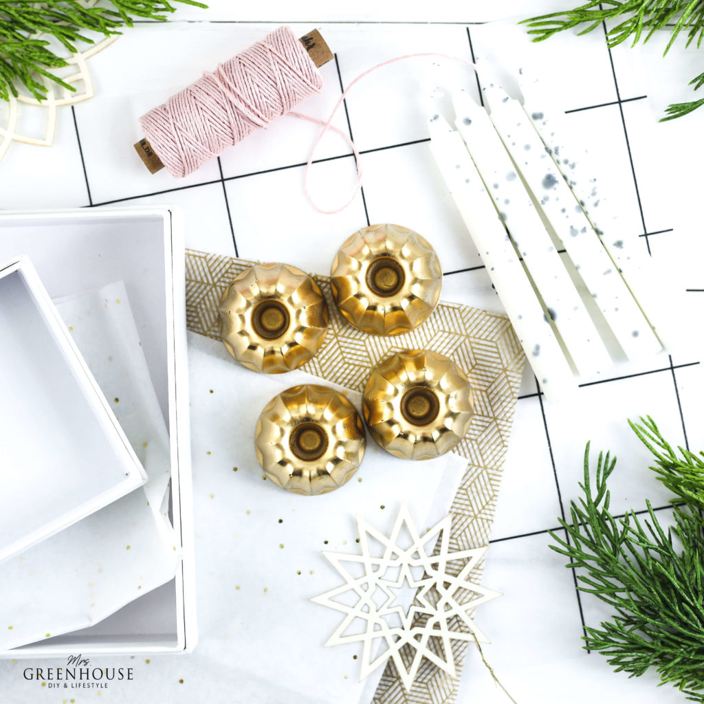 Kerzenständer aus Beton für den Advent