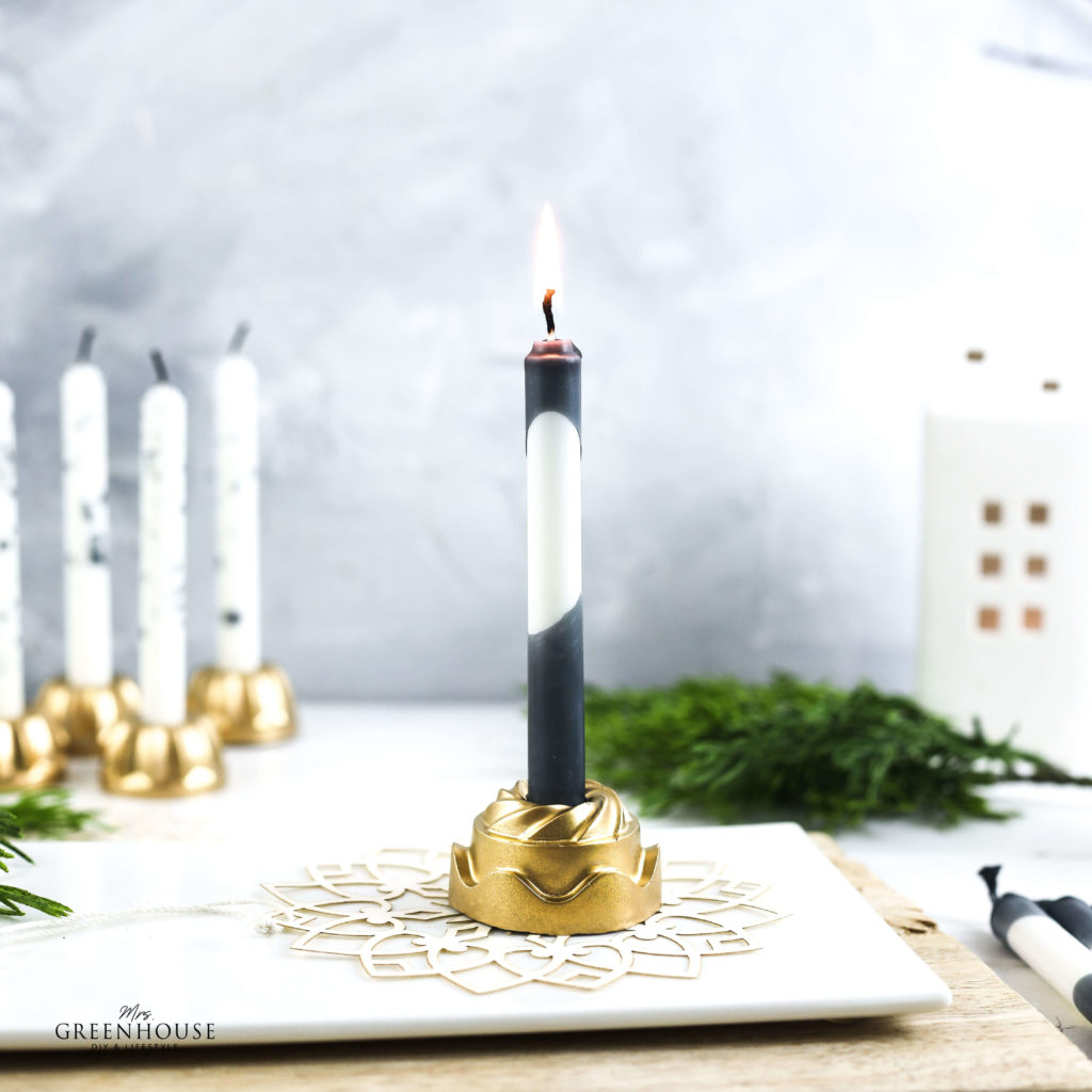 Adventslichter aus Beton