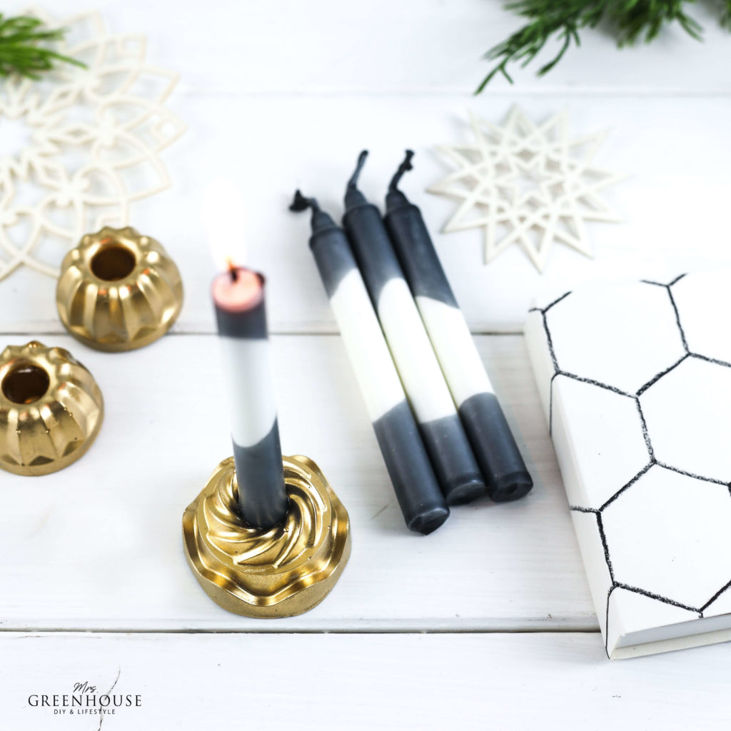 Kerzen in Dip Dye Farbverlauf färben