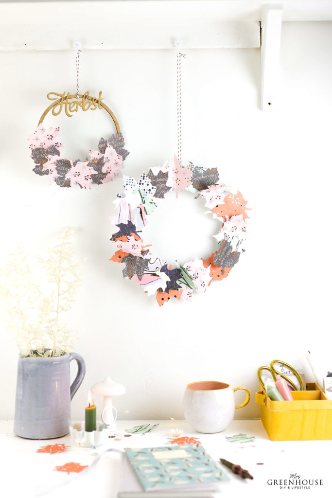 Blätterkränze aus Papier