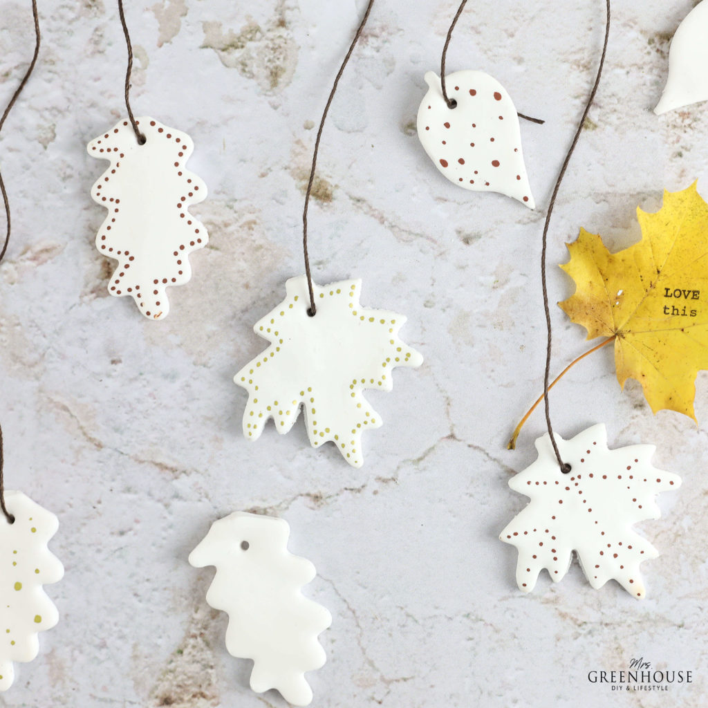 Herbstliches Mobile aus Timo Blättern