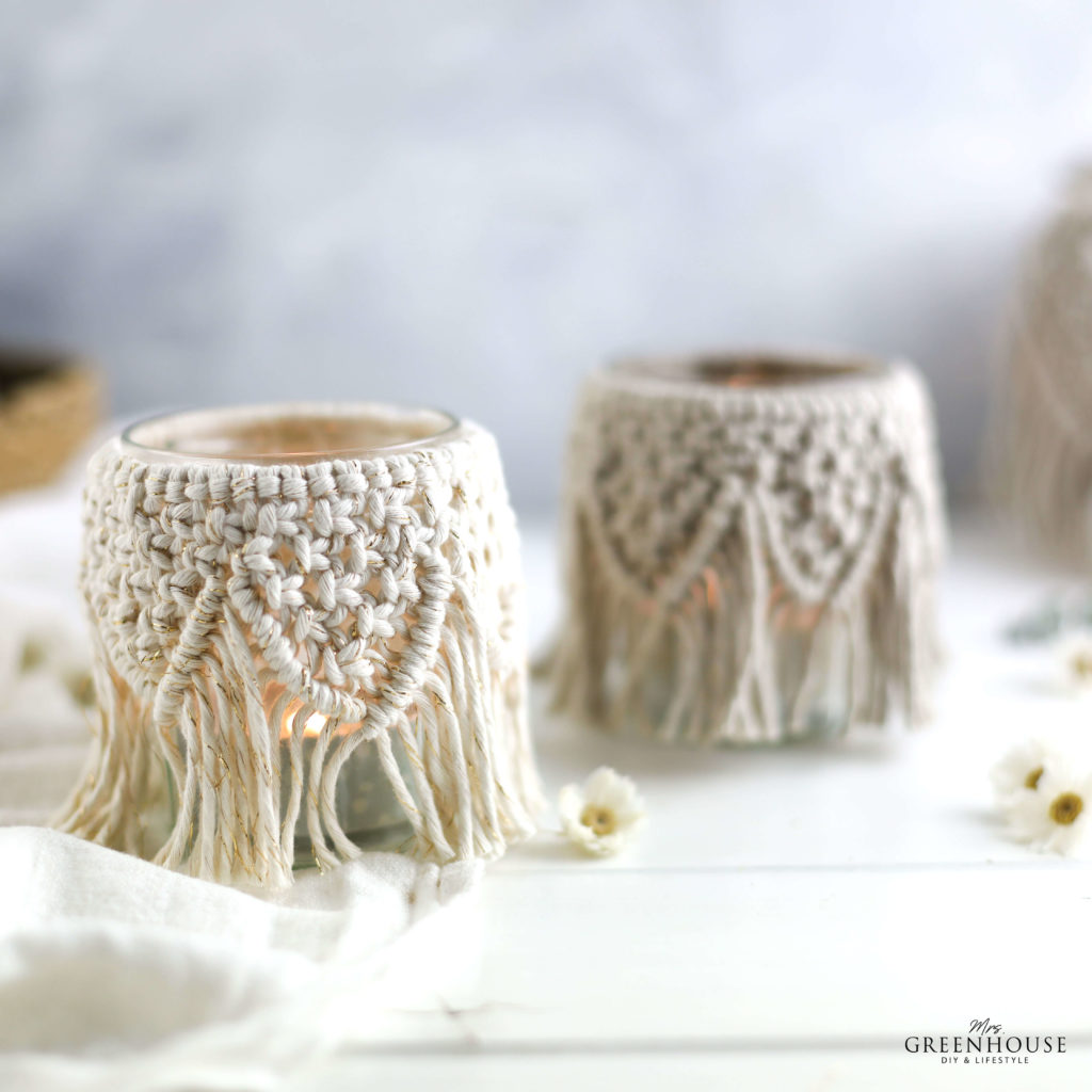 Makramee Windlicht Anleitung