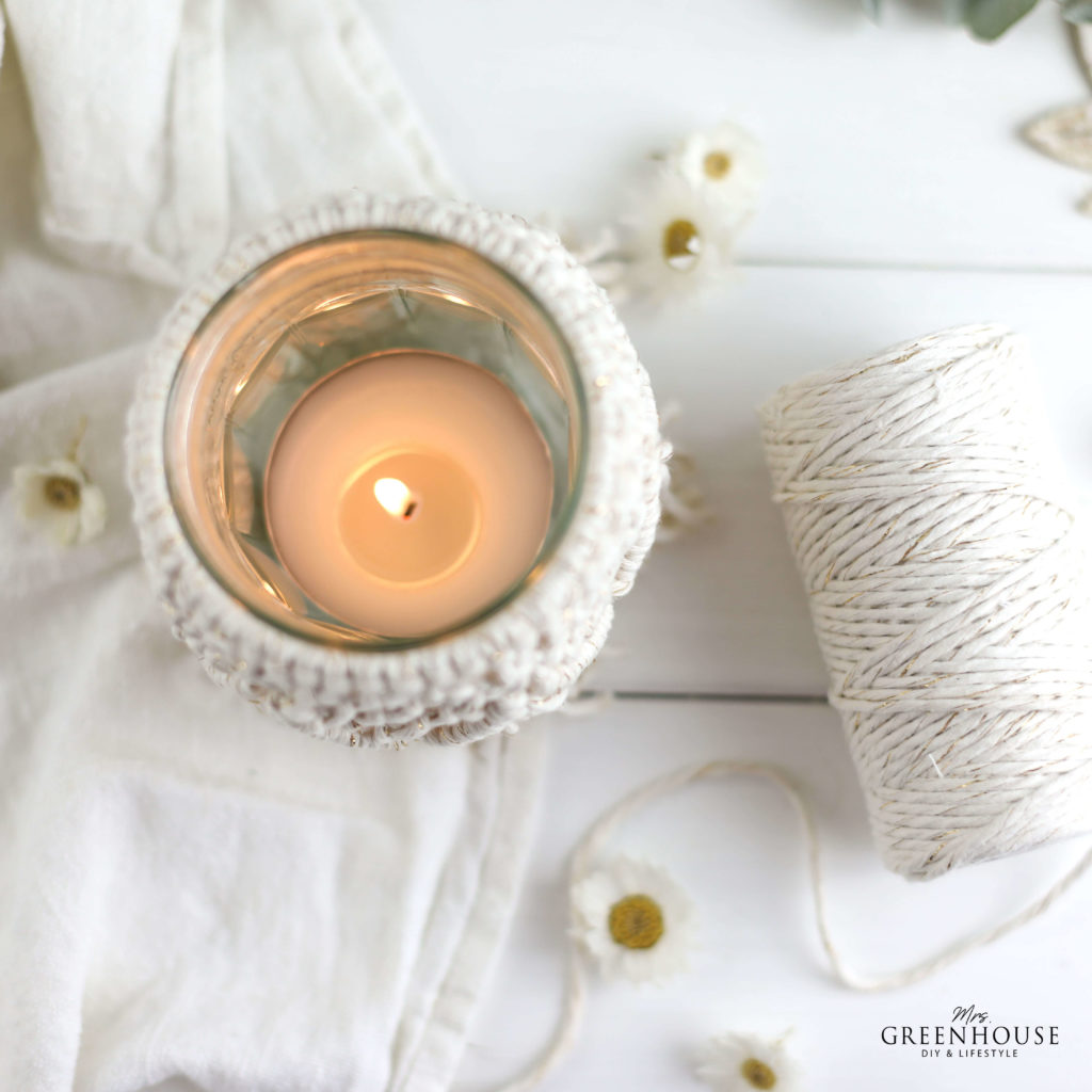 Anleitung Makramee Windlicht