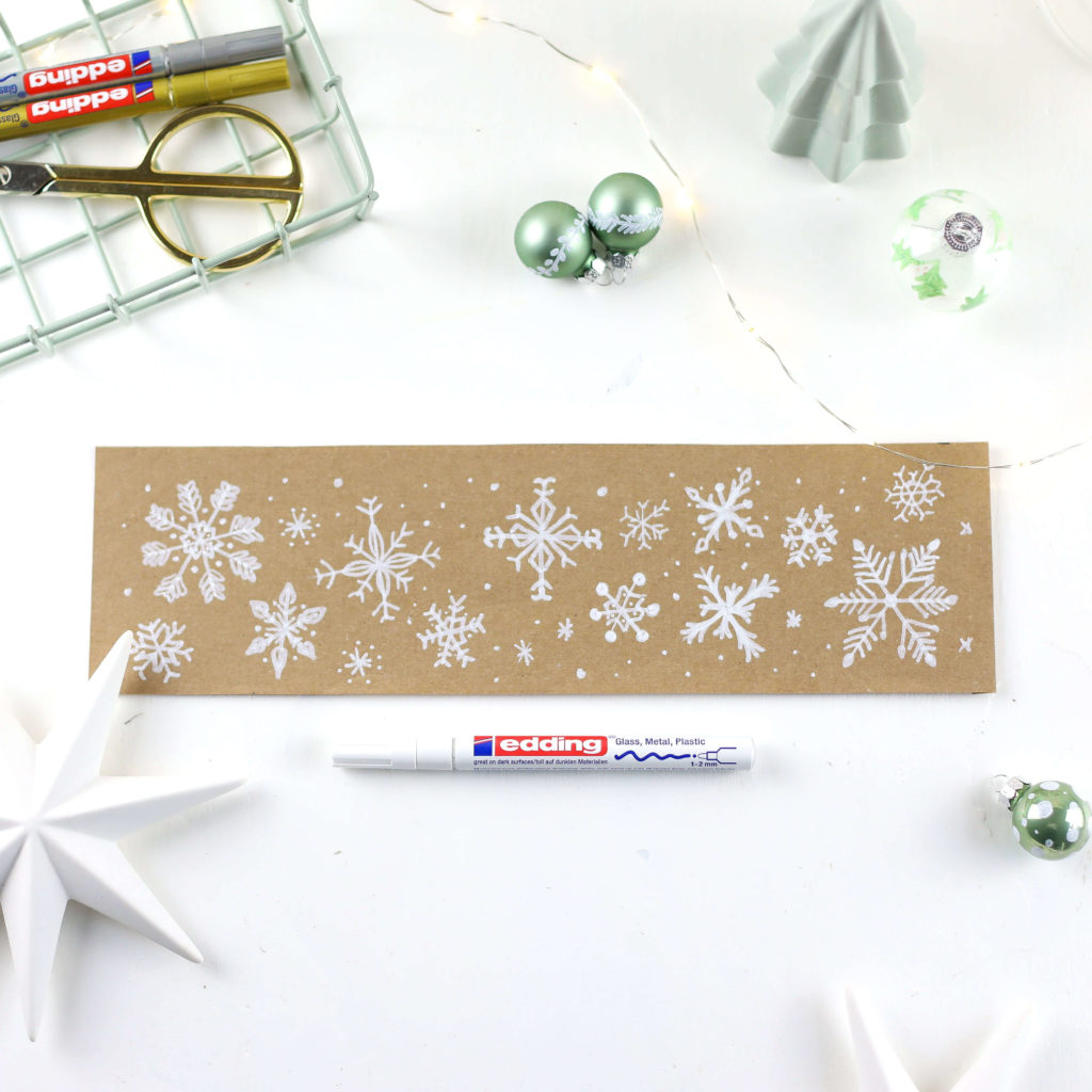 Vorlage für Glas zum bemalen mit Glanzlackmarkern