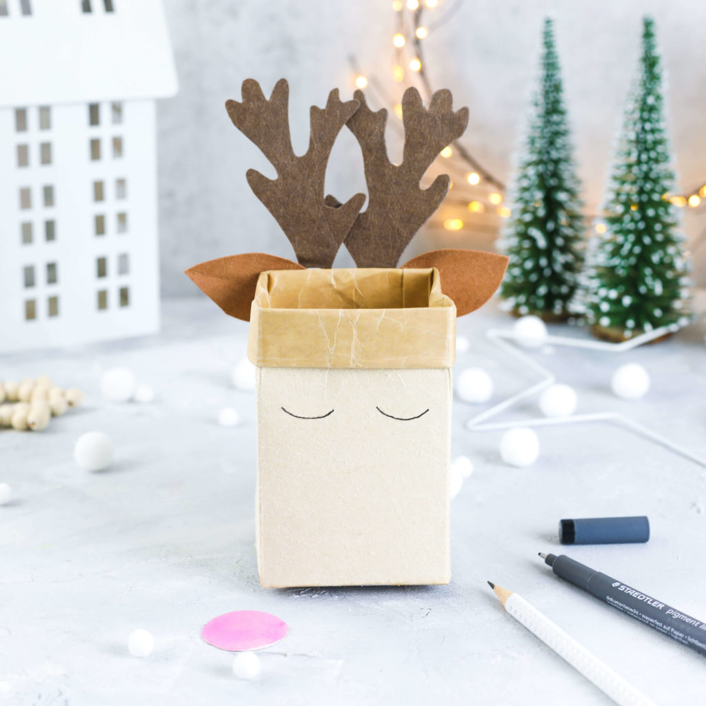 Milchtüten Upcycling als Geschenkverpackung