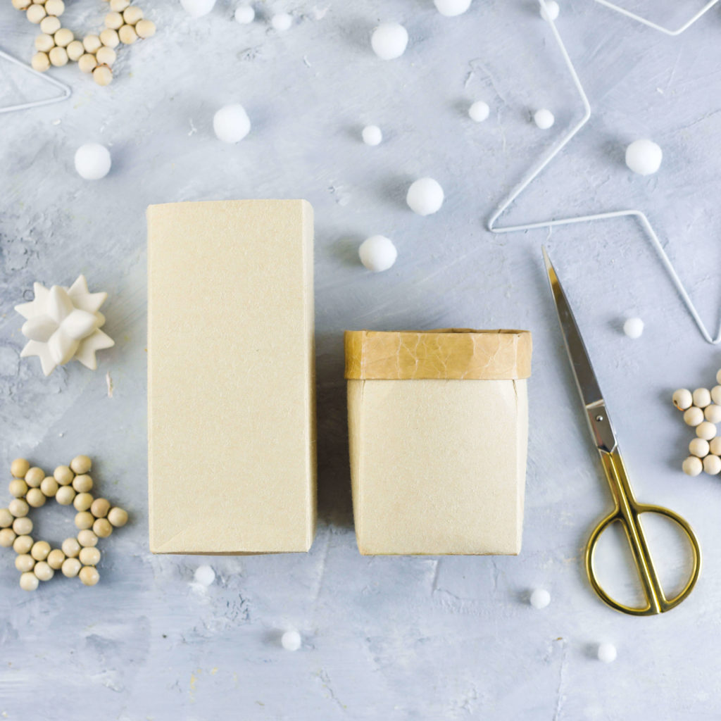 Milchtüten Upcycling Geschenkverpackung