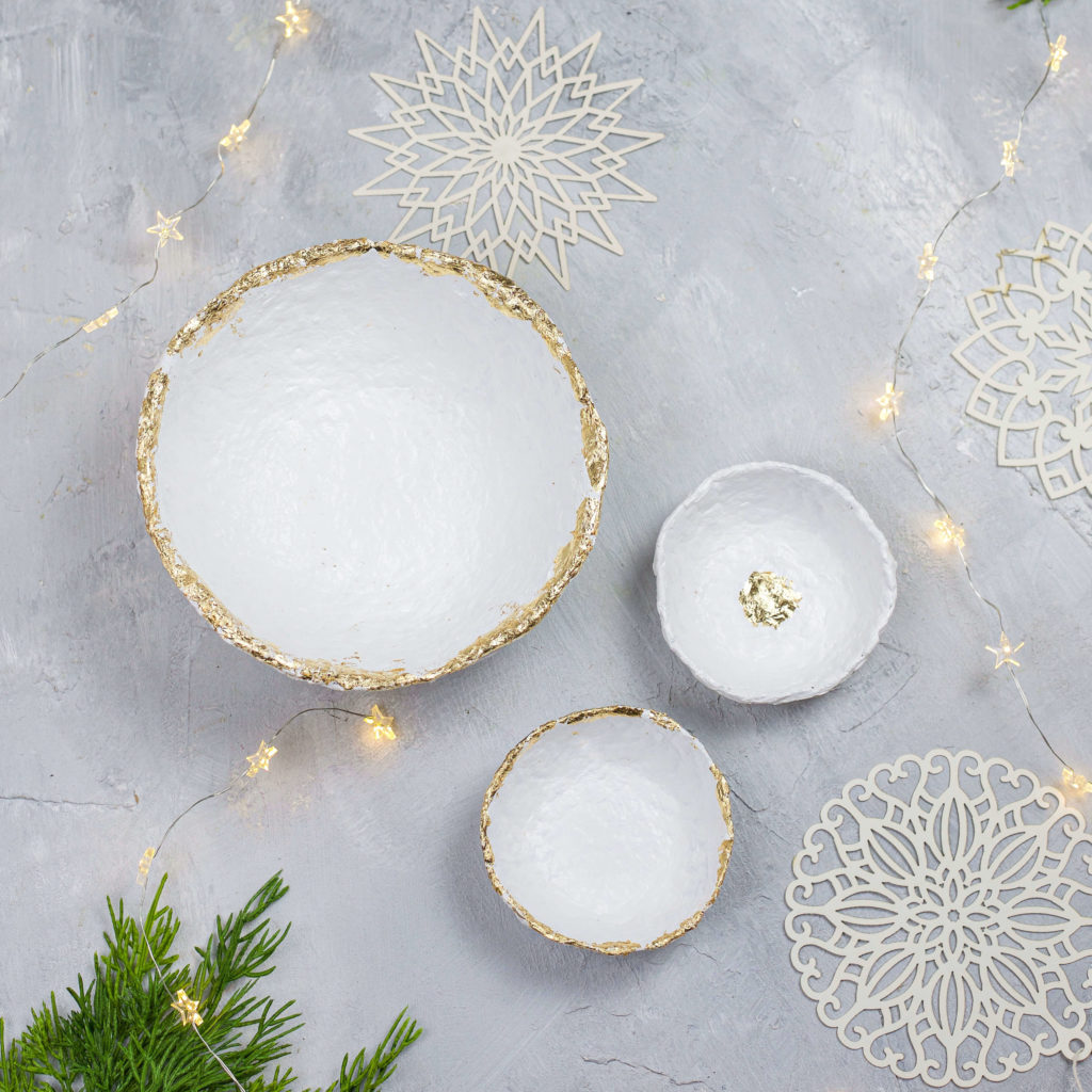 Schalen aus Pappmaché