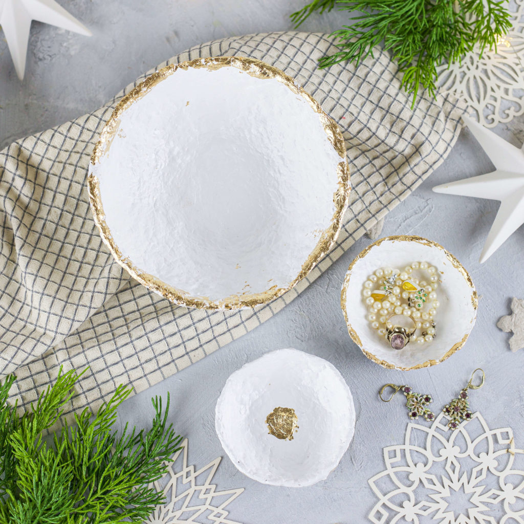 Pappmaché Schalen für Schmuck