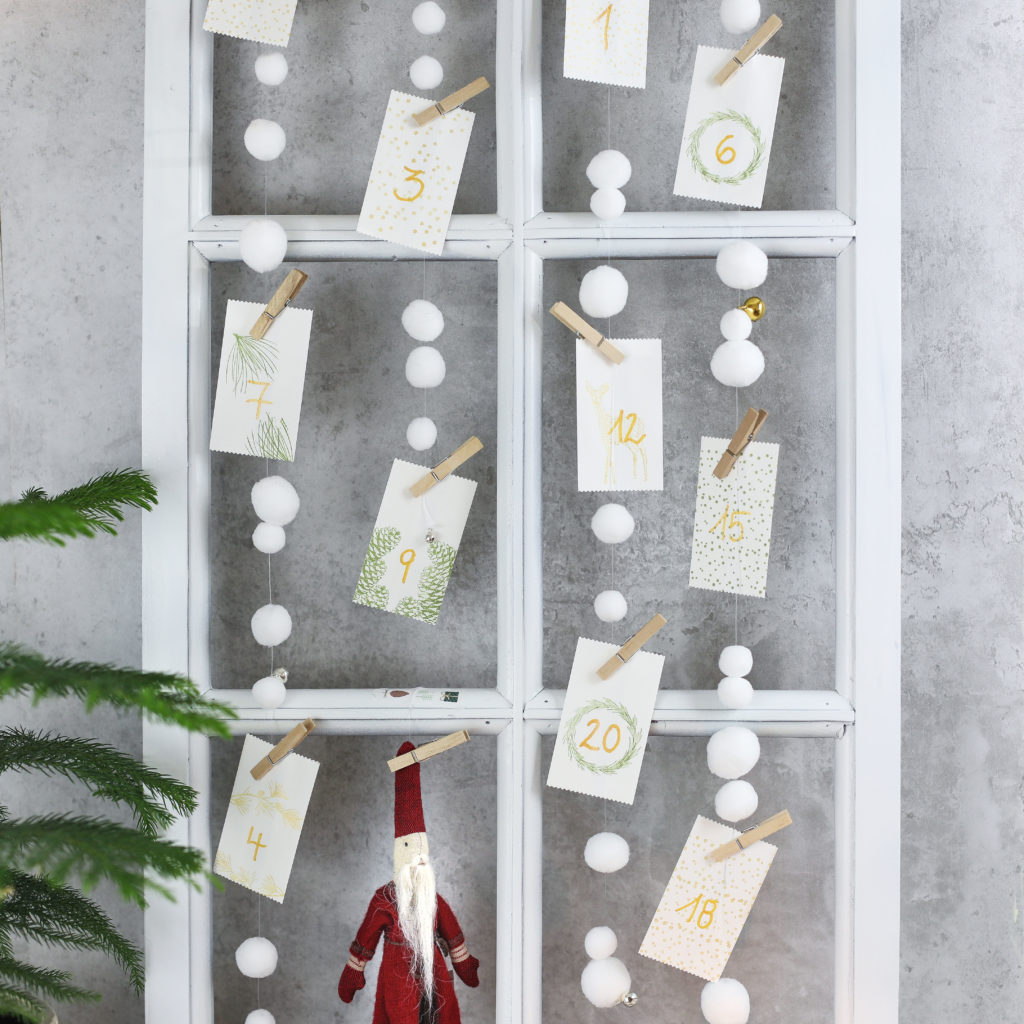 Schneeflocken Adventskalender