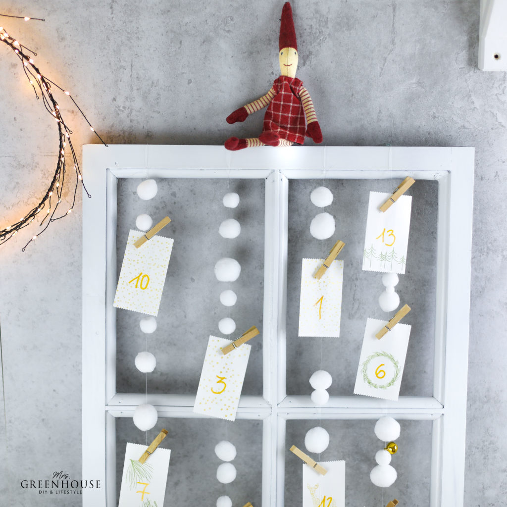 Schneeflocken Adventskalender 