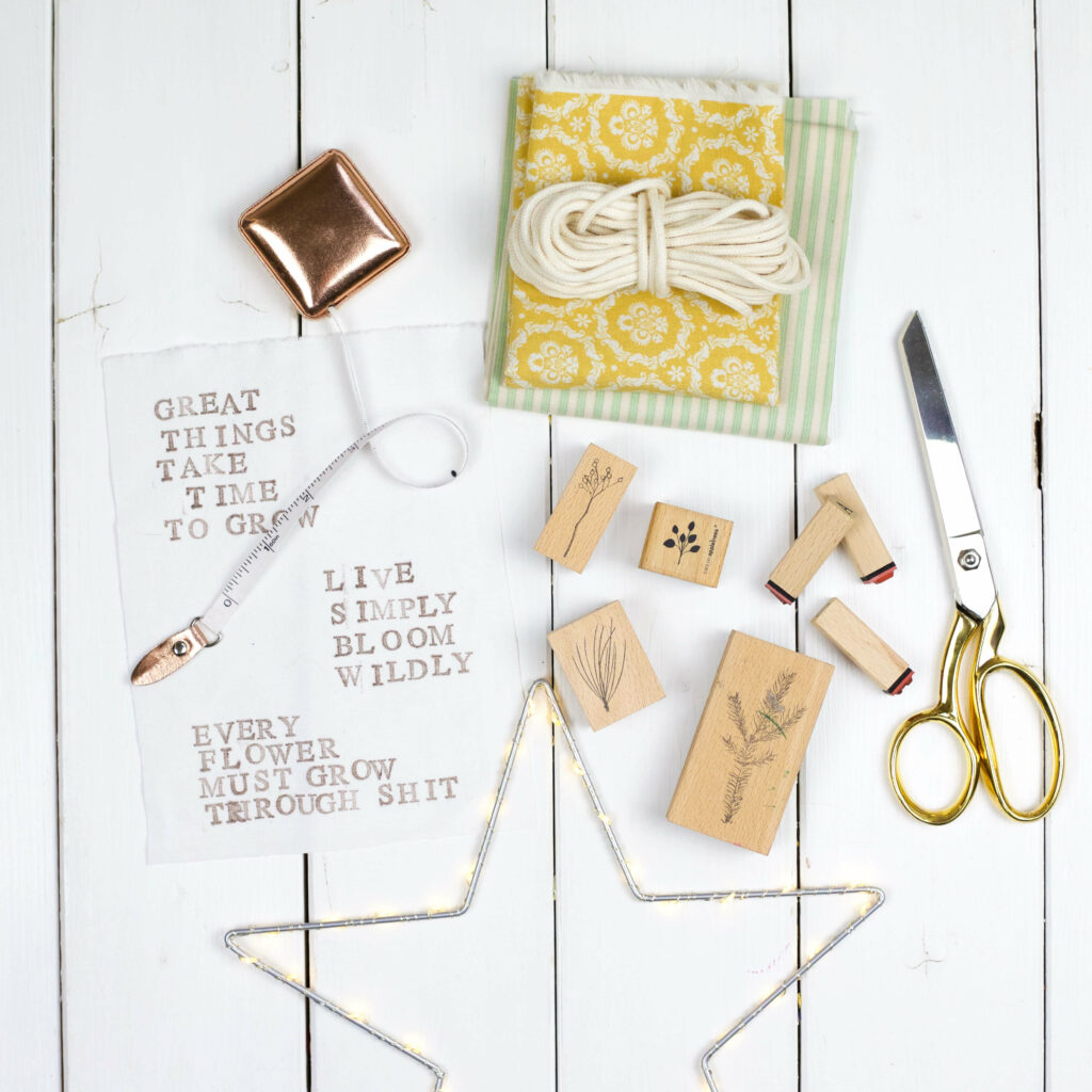 Stoffbeutel bestempeln