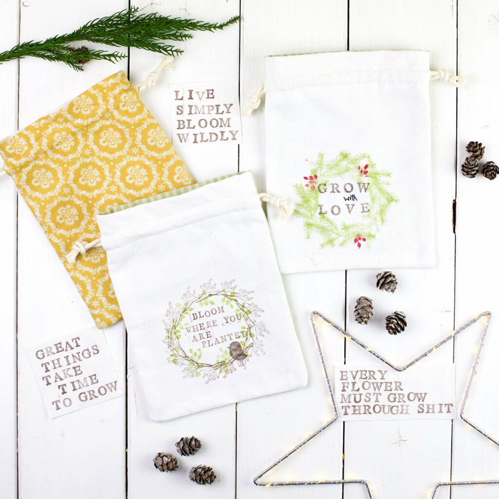 Stoffbeutel bestempeln