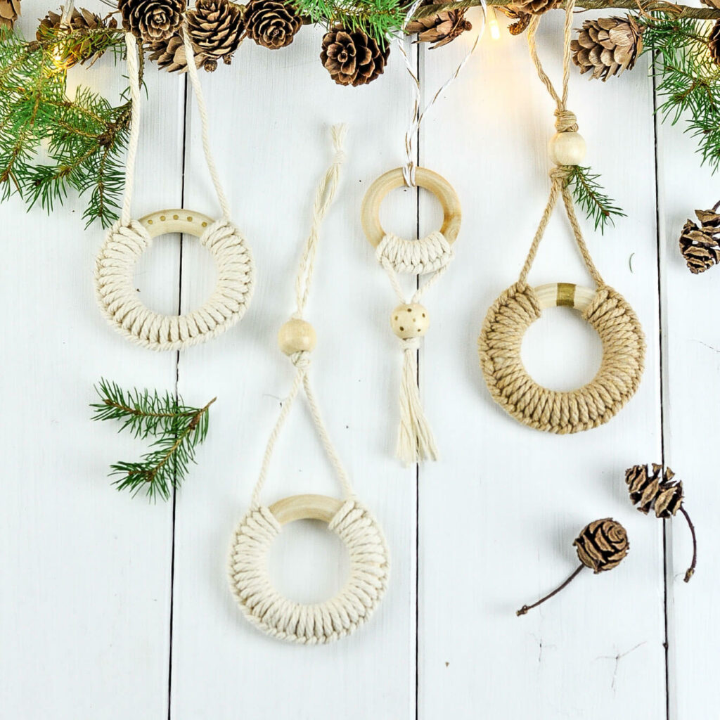 Makramee Baumschmuck