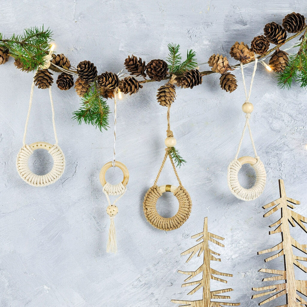 Makramee Baumschmuck