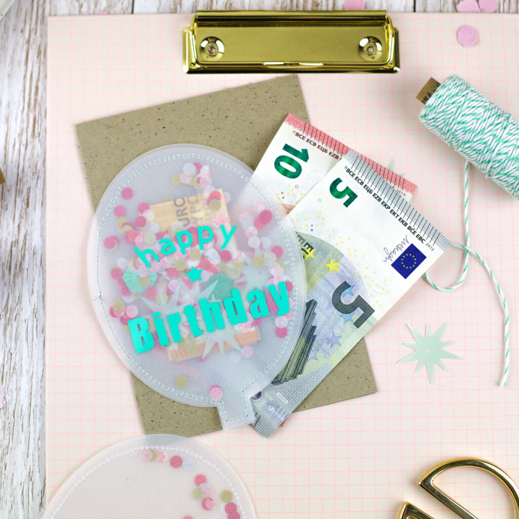 Konfetti Geburtstagskarte